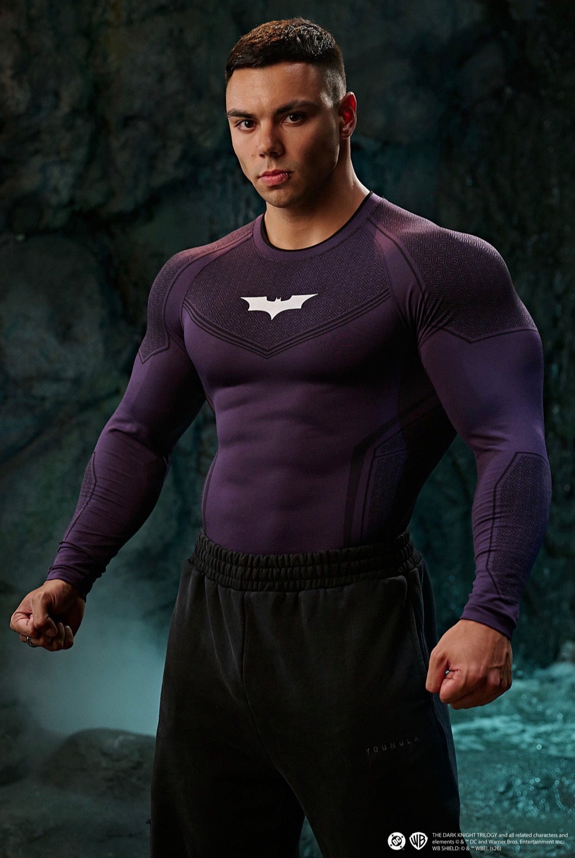 8004 - Batman Compression Longsleeves - Purple (edición limitada)