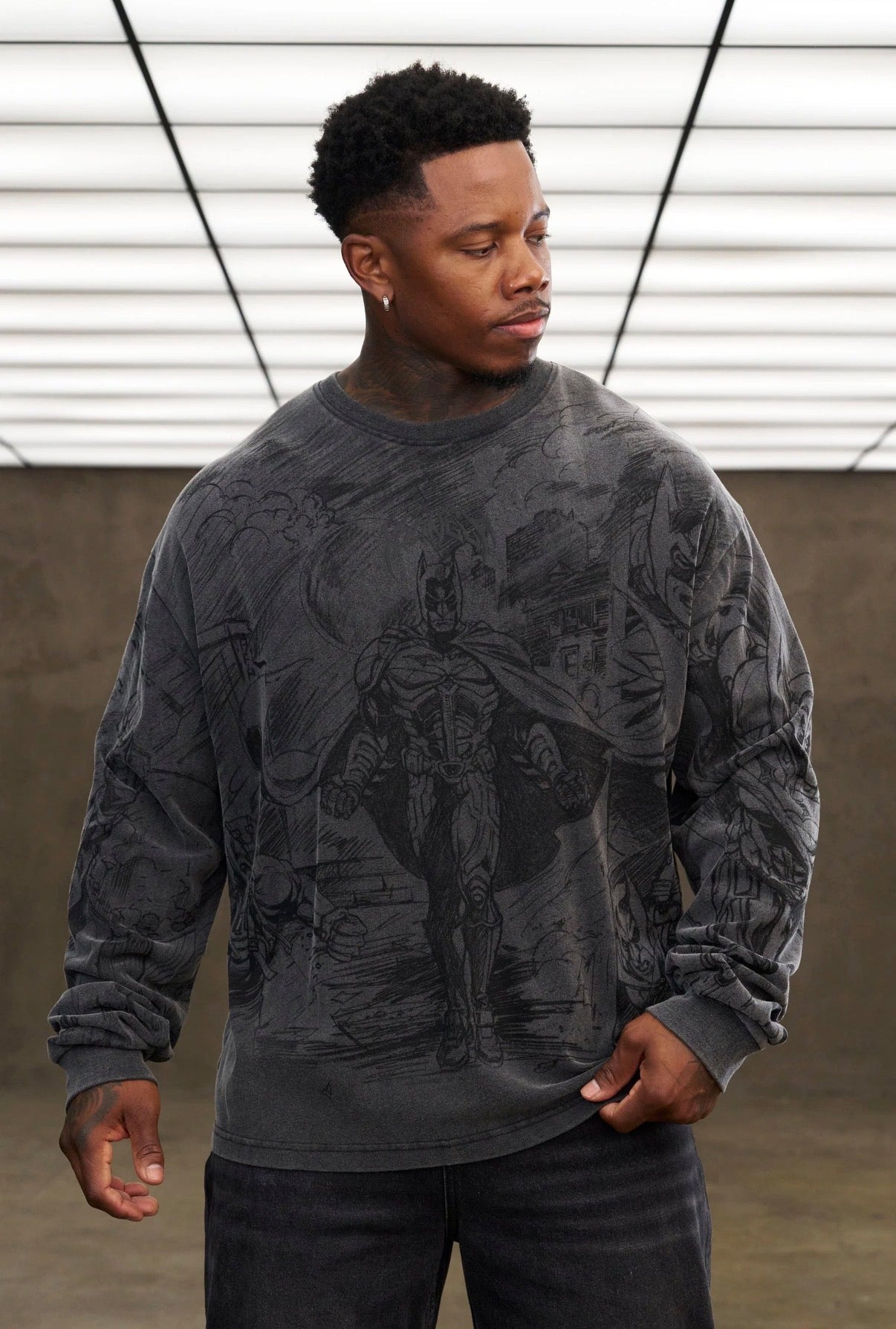 8002 - Batman Comic Longsleeve