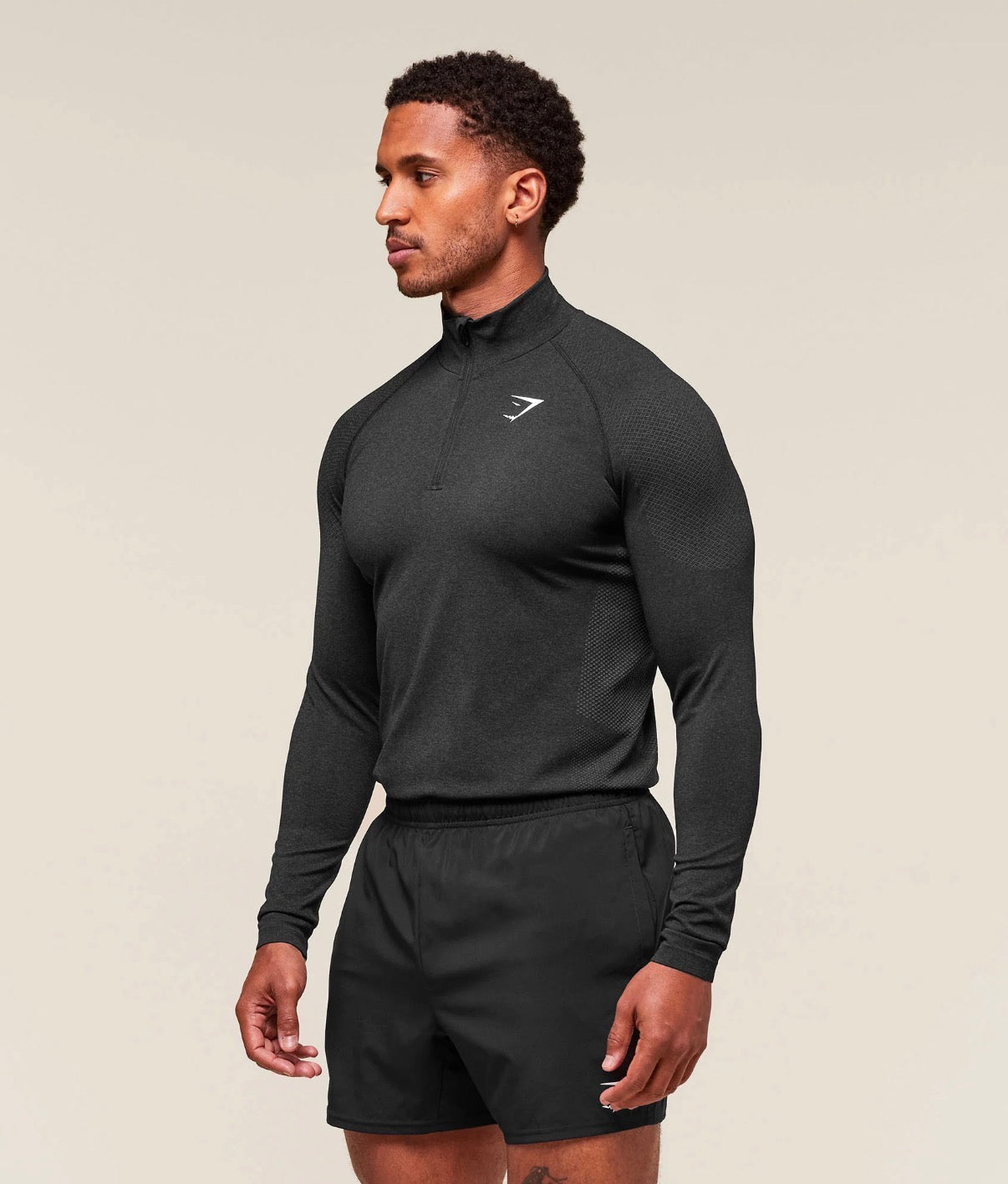 Vital 1/4 Zip-Black