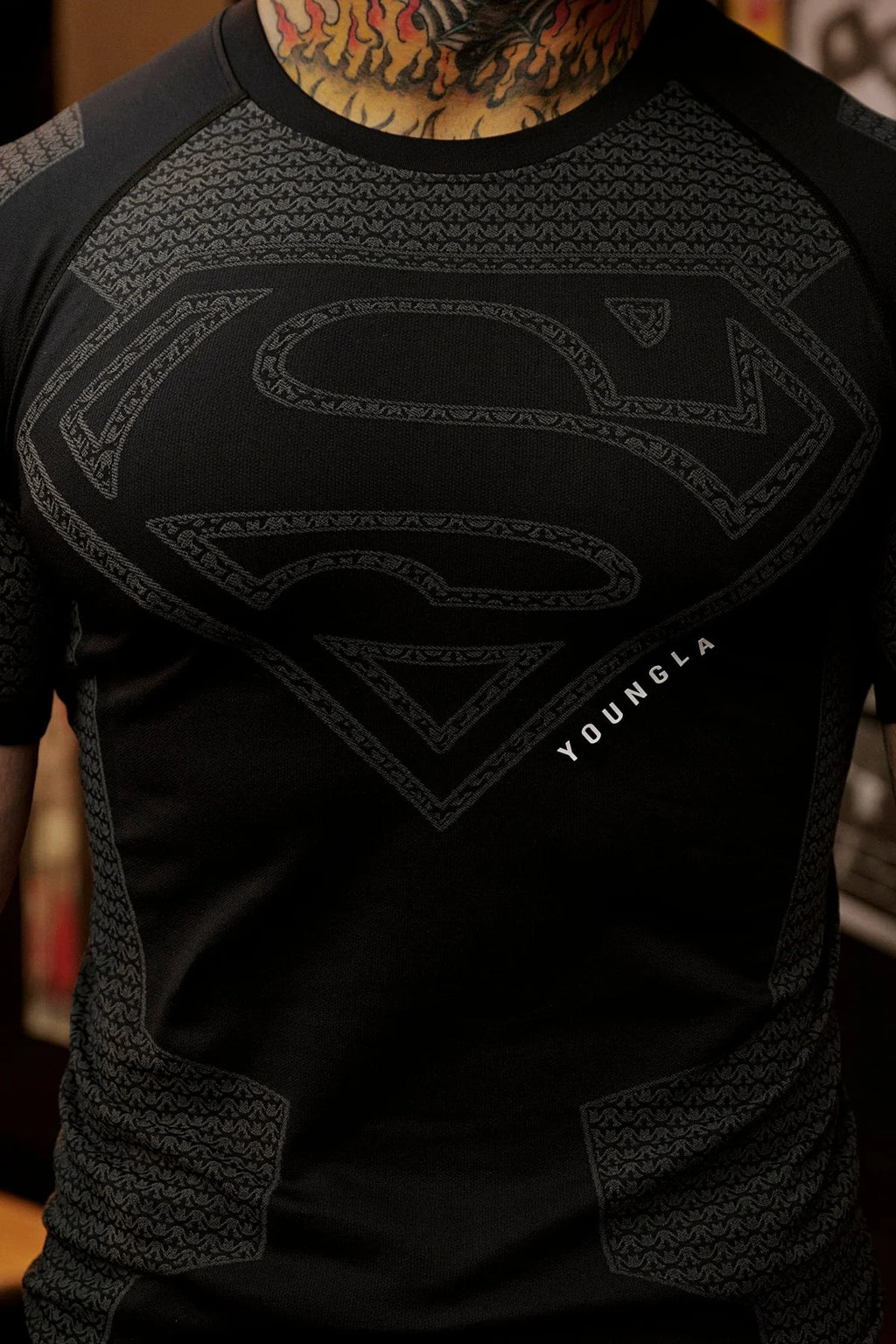 4117- Superman Compression Tees