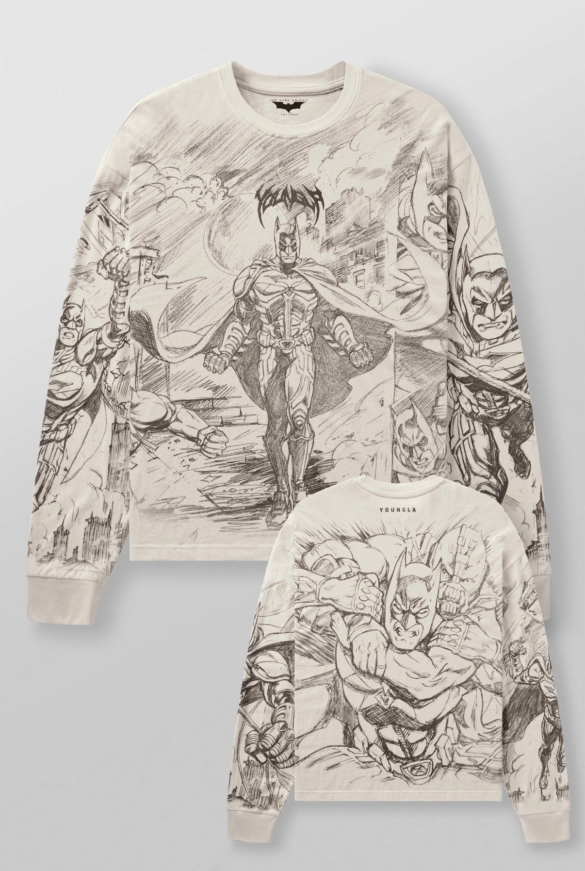 8002 - Batman Comic Longsleeve