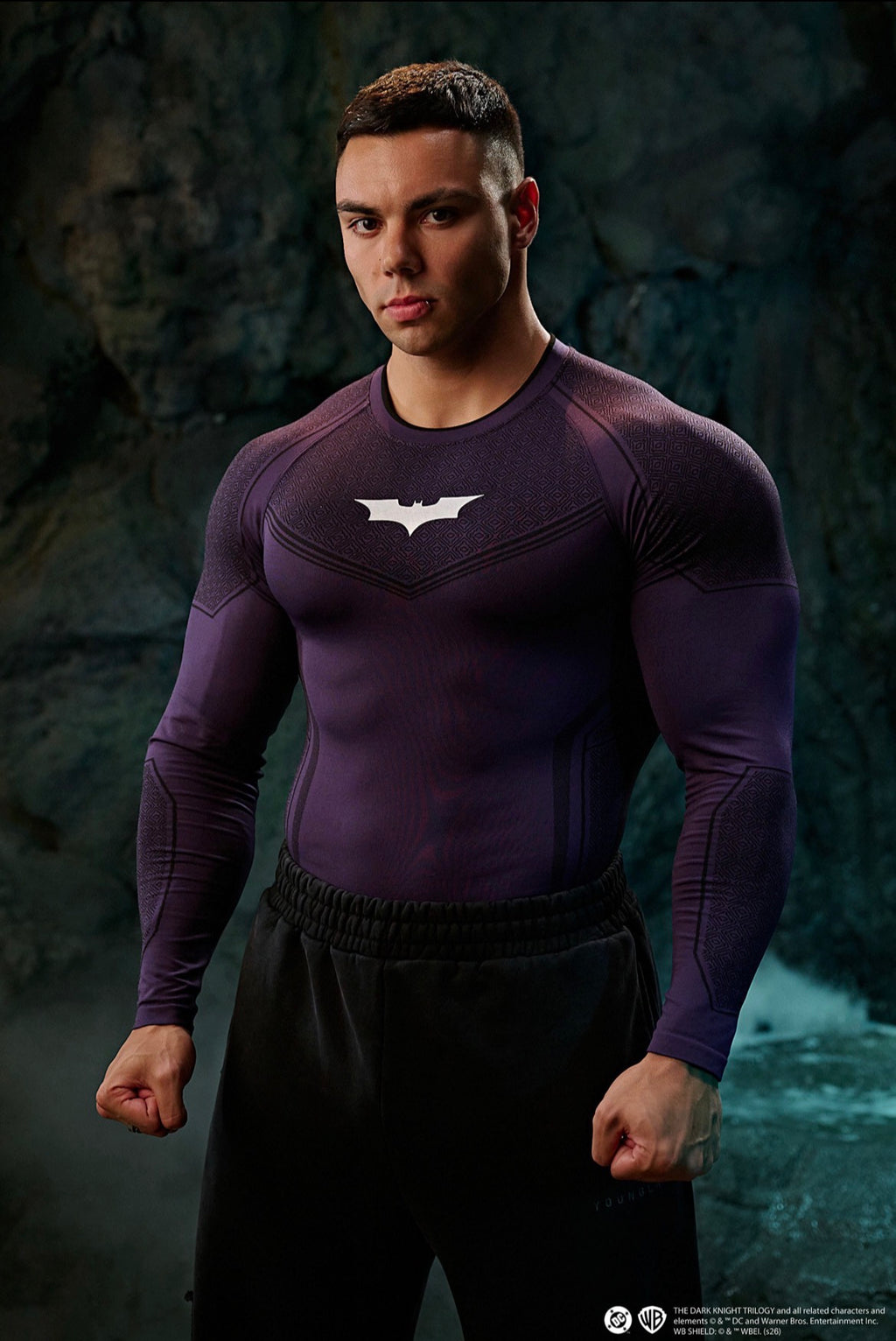 8004 - Batman Compression Longsleeves - Purple (edición limitada)