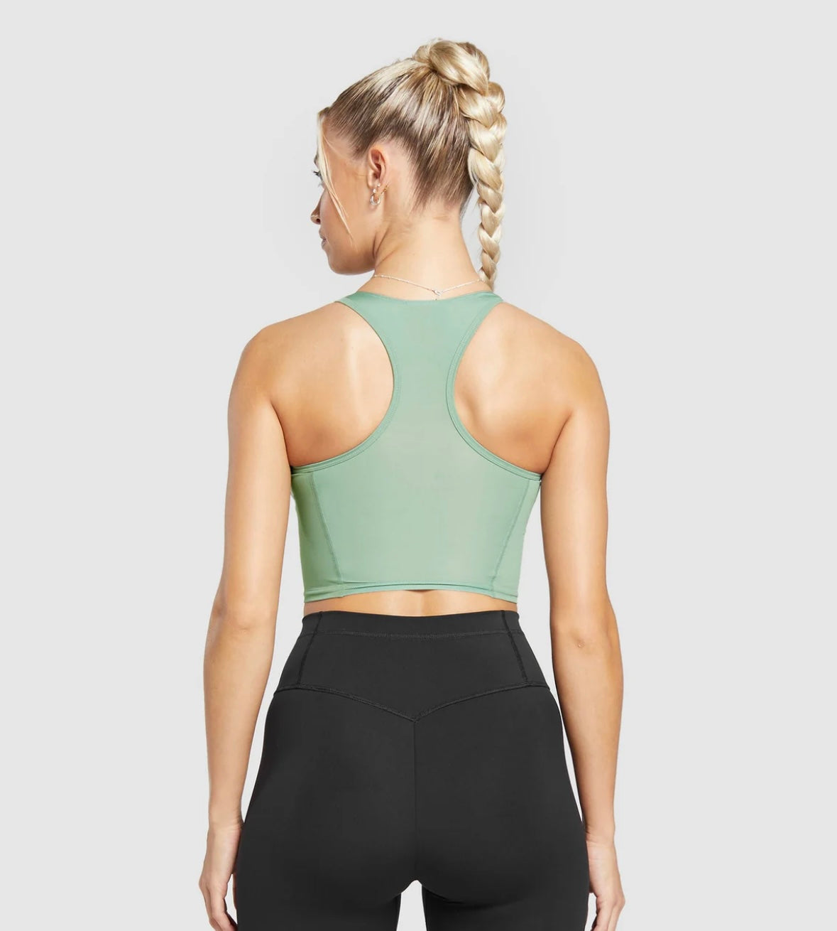 CROP MESH TANK