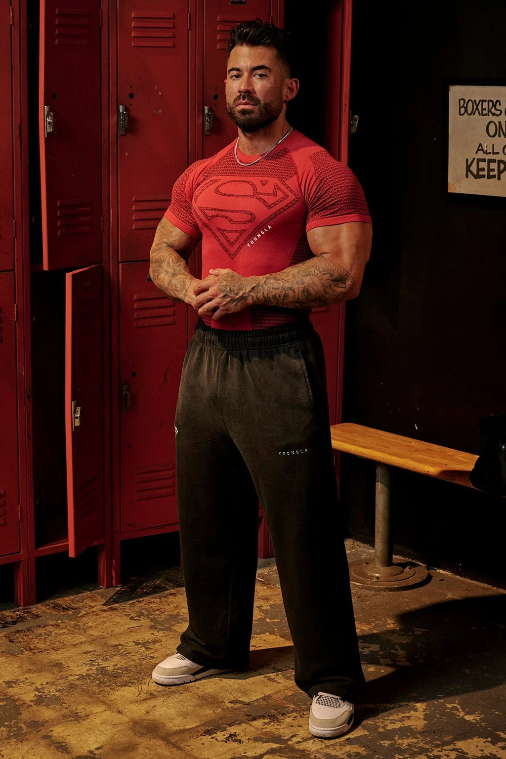 4117- Superman Compression Tees