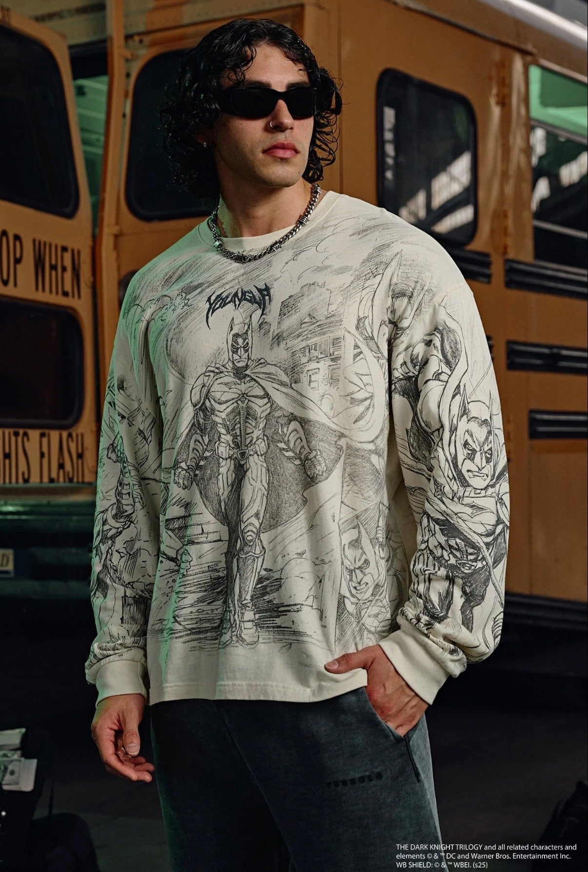 8002 - Batman Comic Longsleeve