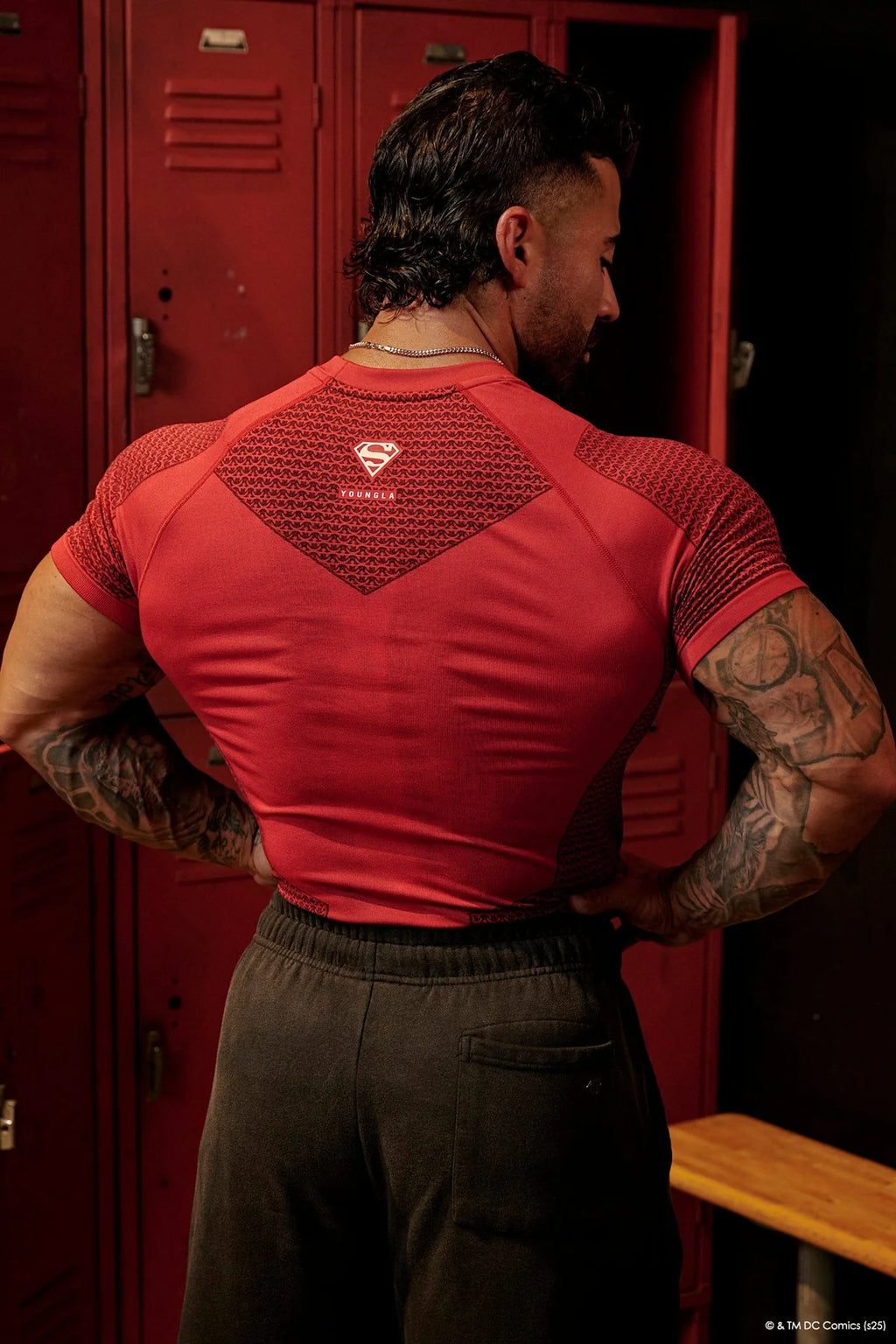 4117- Superman Compression Tees