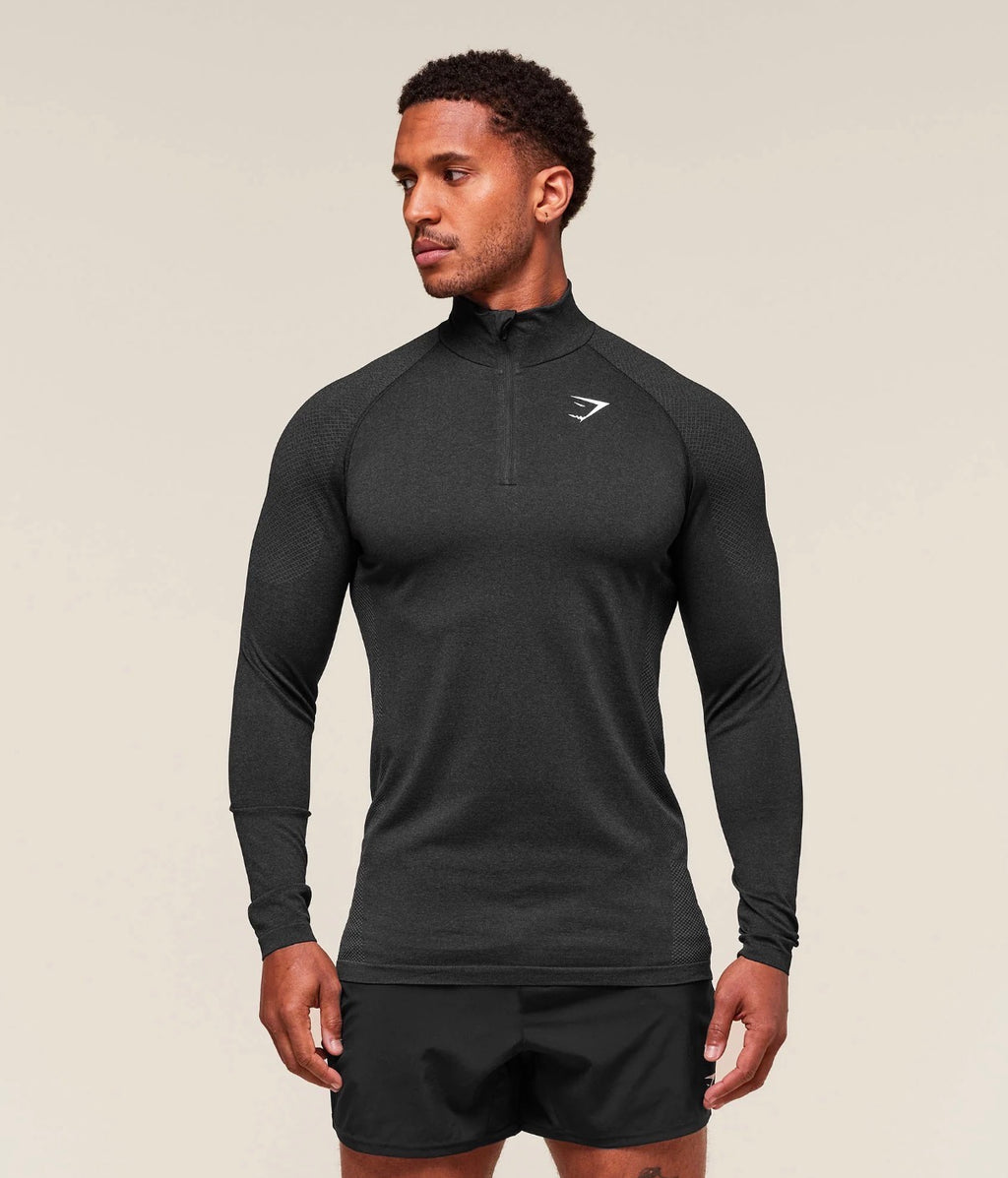Vital 1/4 Zip-Black