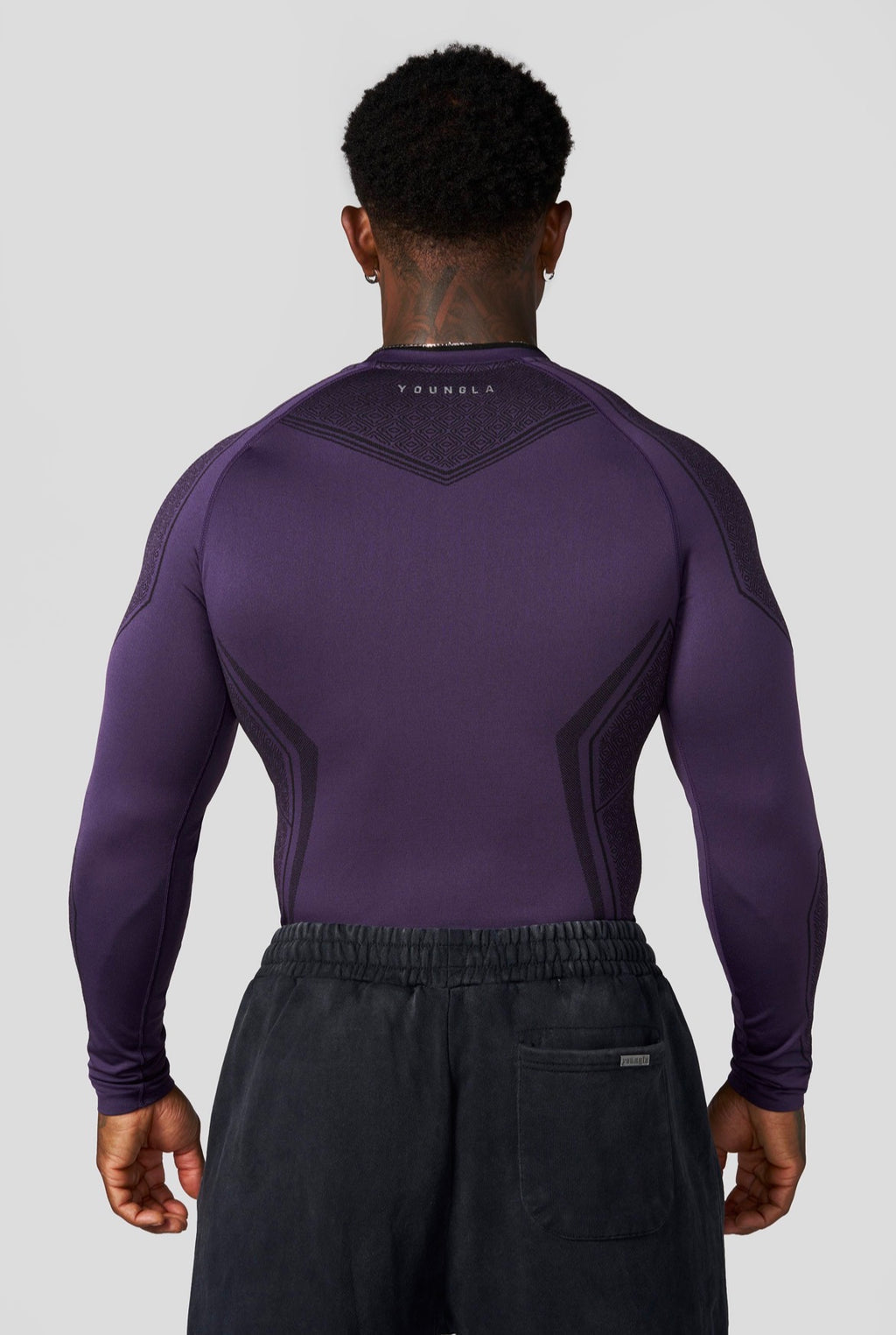 8004 - Batman Compression Longsleeves - Purple (edición limitada)