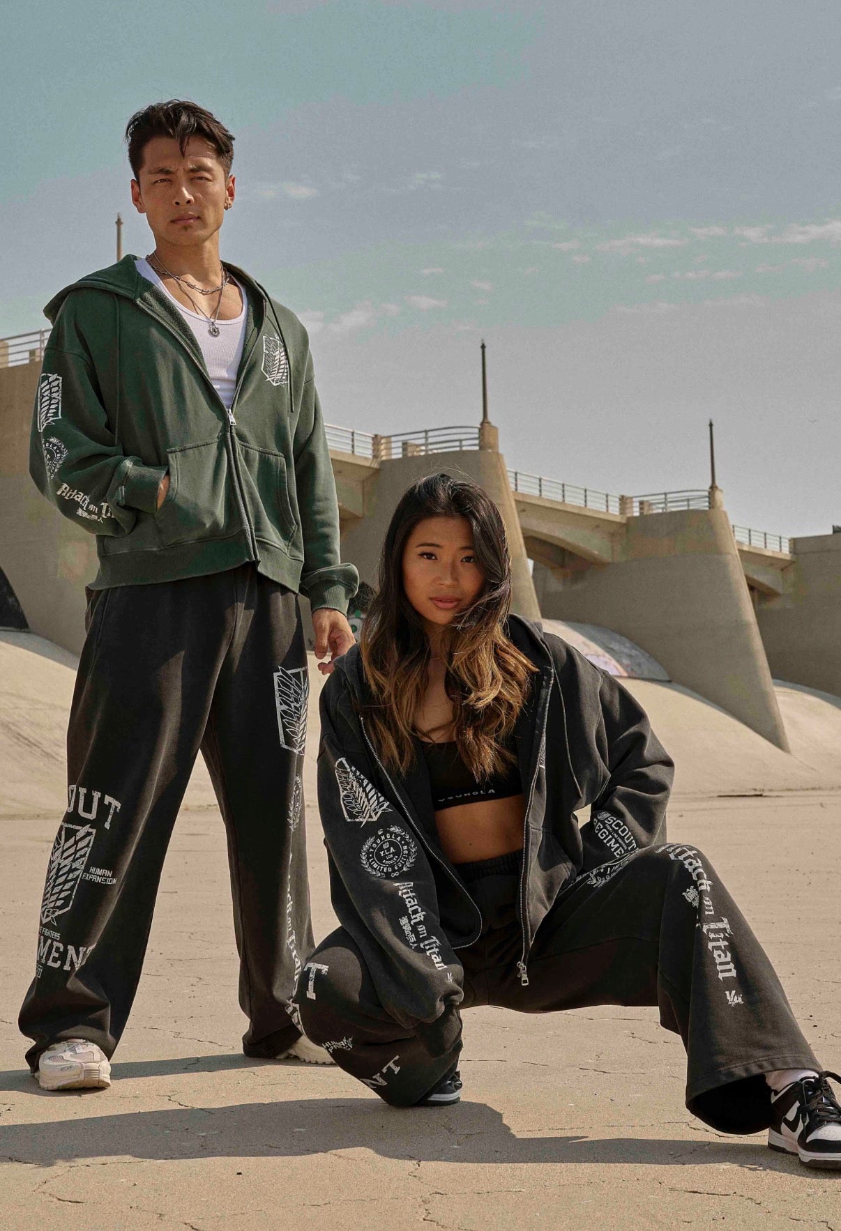 AOT© × YLA Zip-Up Hoodies
