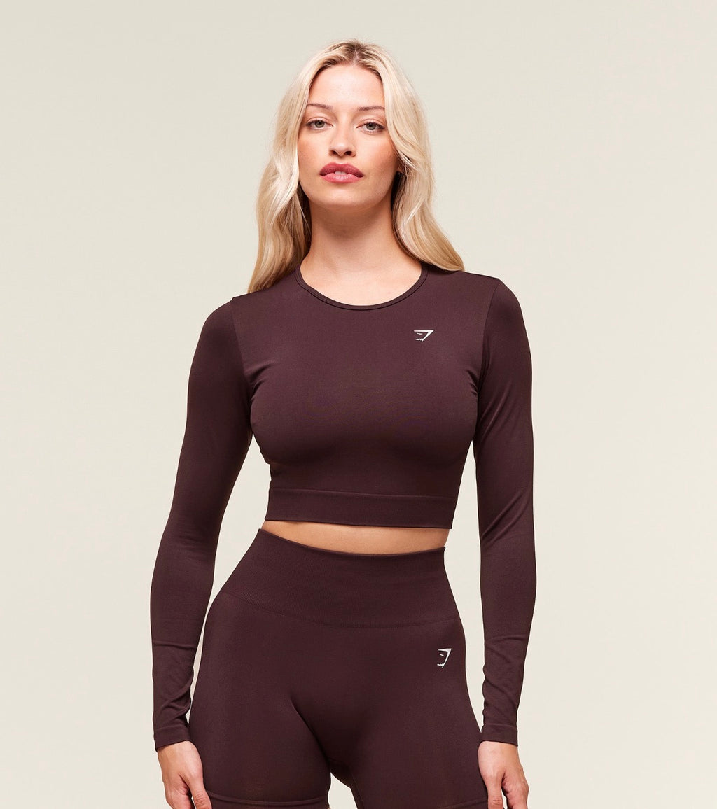 Long Sleeves Crop Top